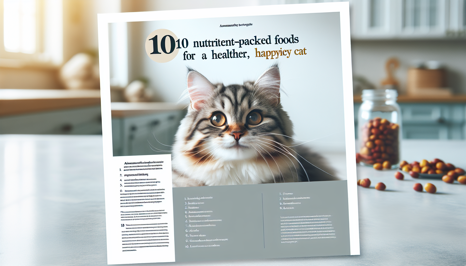 10 Nutrient-Packed Foods for a Healthier, Happier Cat